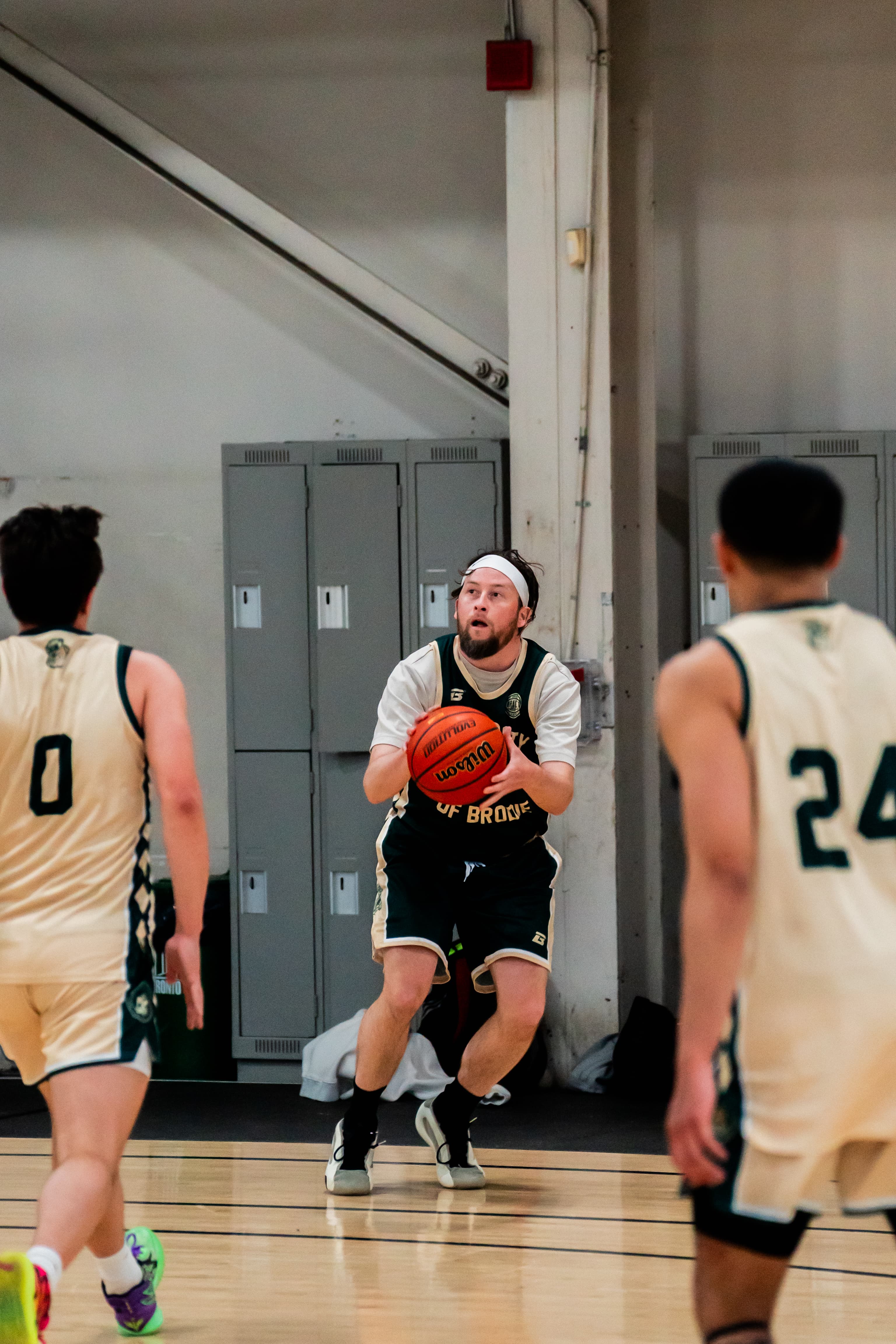 Nolan pulling up for a jumper in game